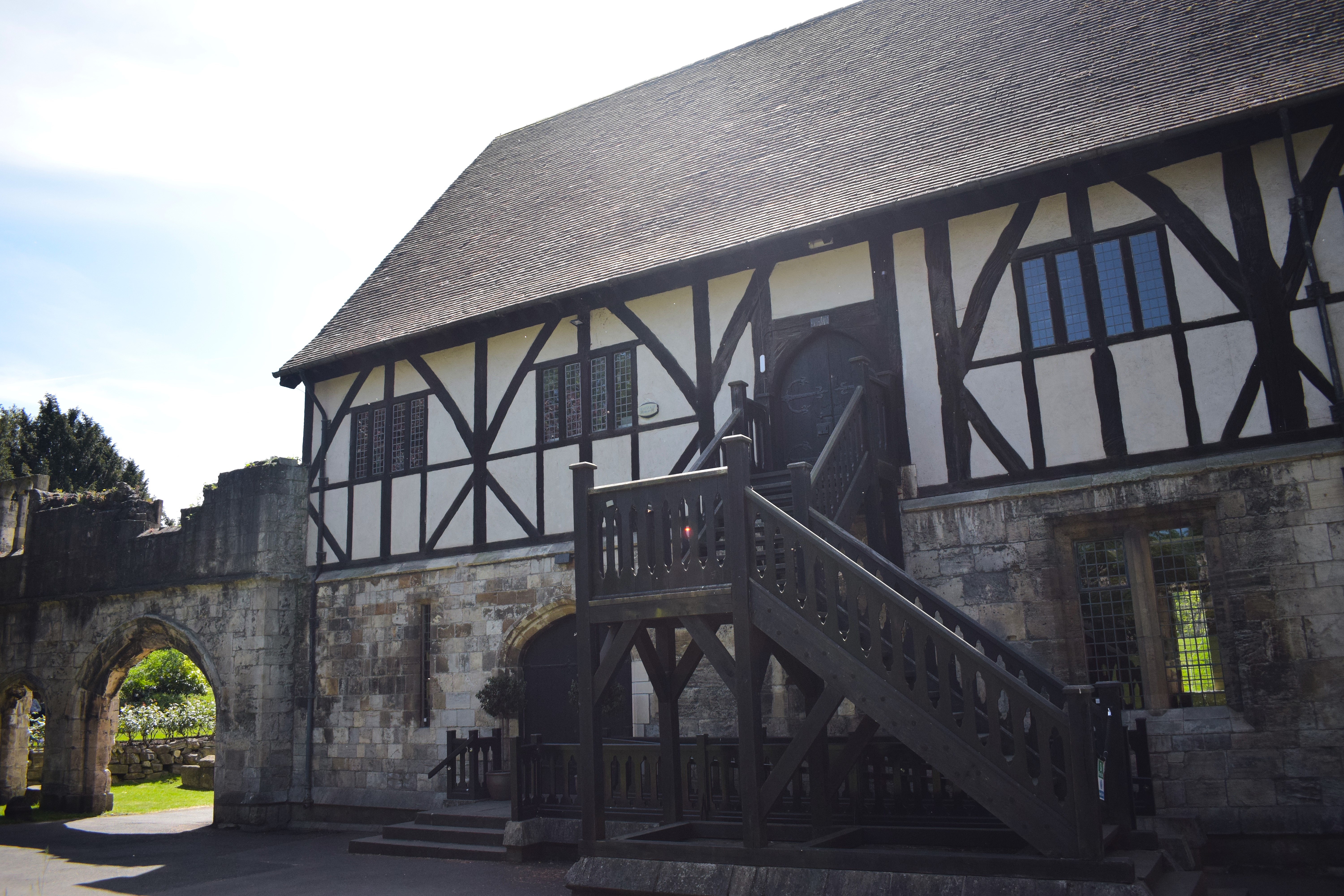 A building in York's Museum Gardens