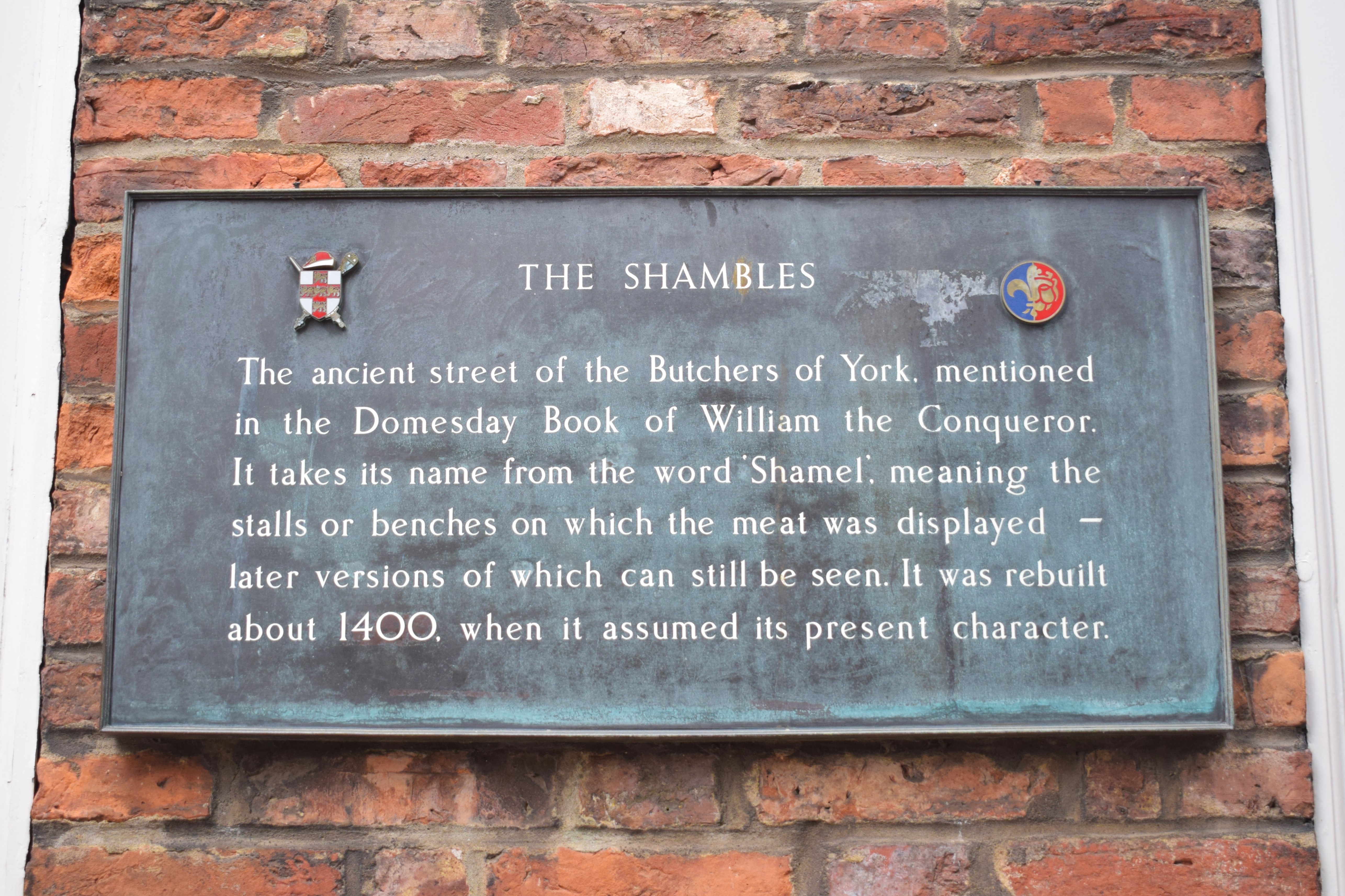 Shambles sign