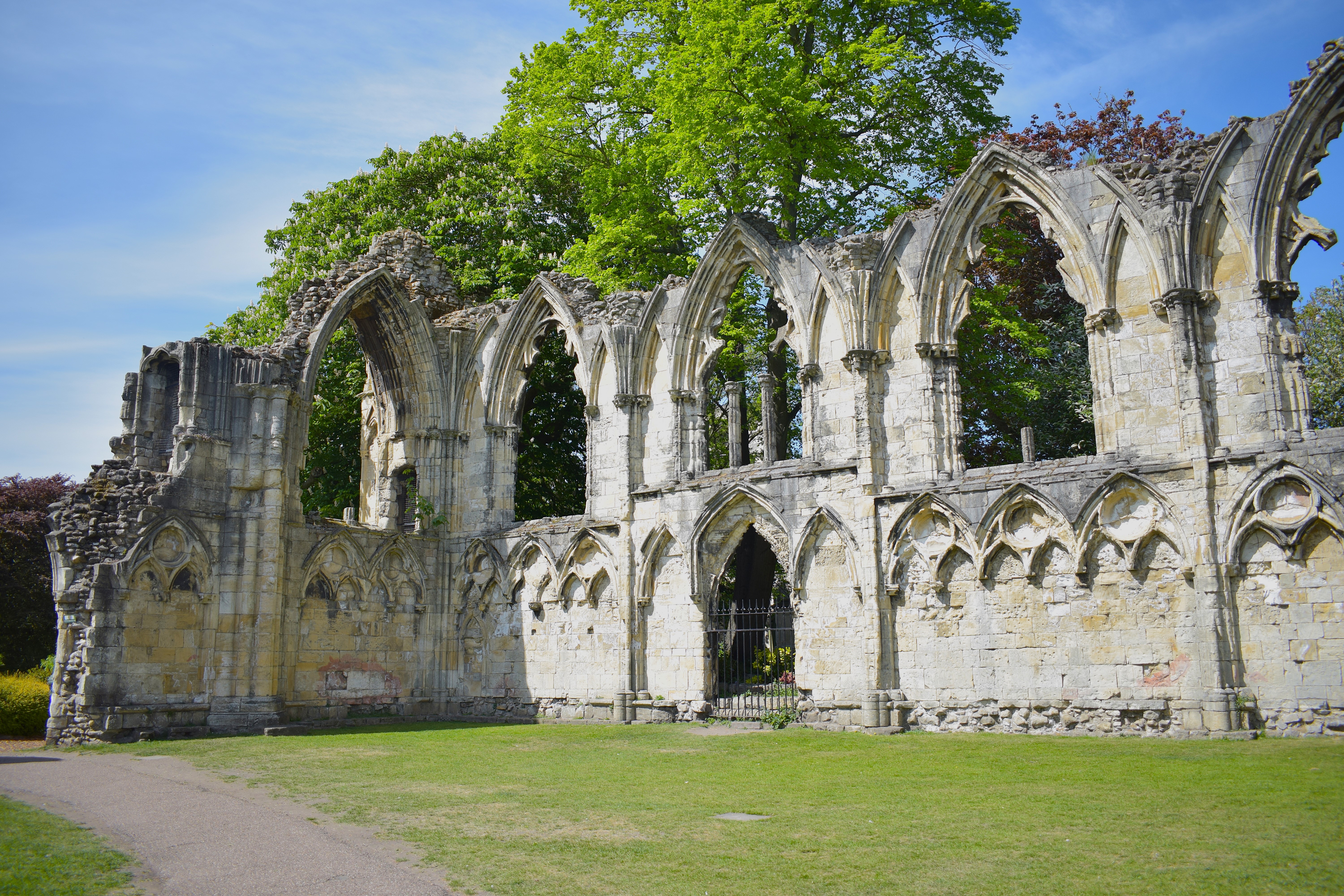 The ruins of St Mary's Abbey