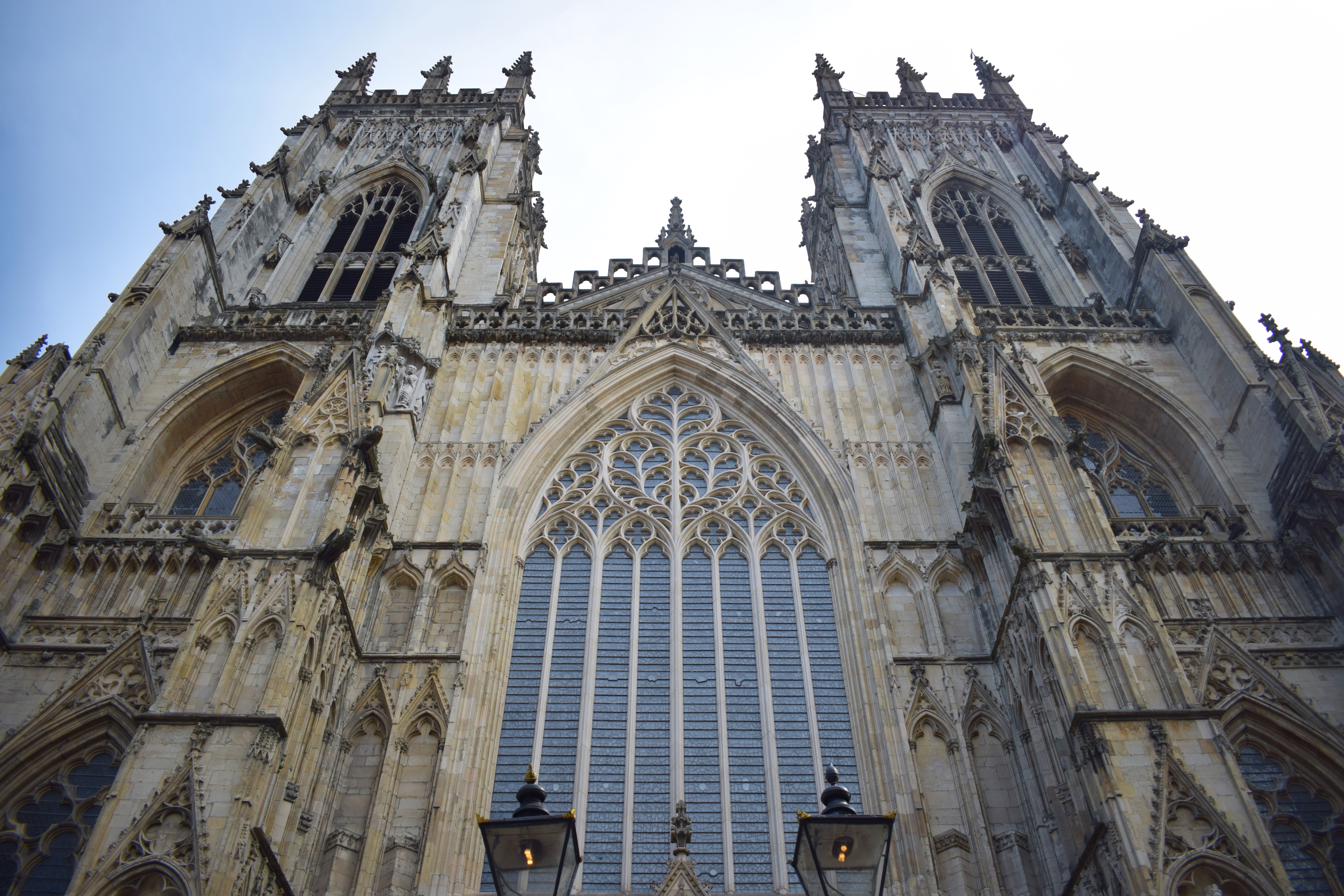 The west front facade of York Minster
