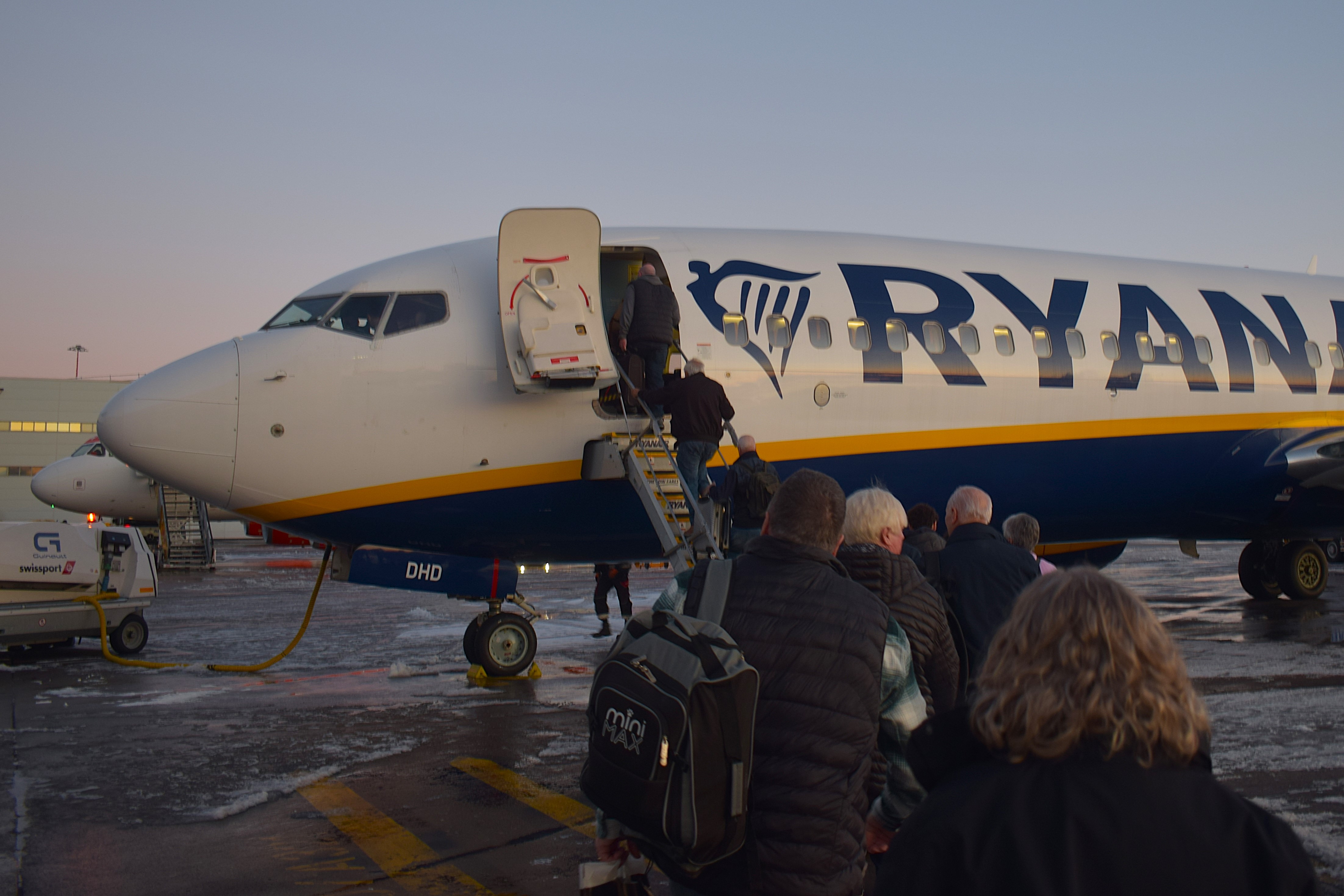 My evening flight to Spain.