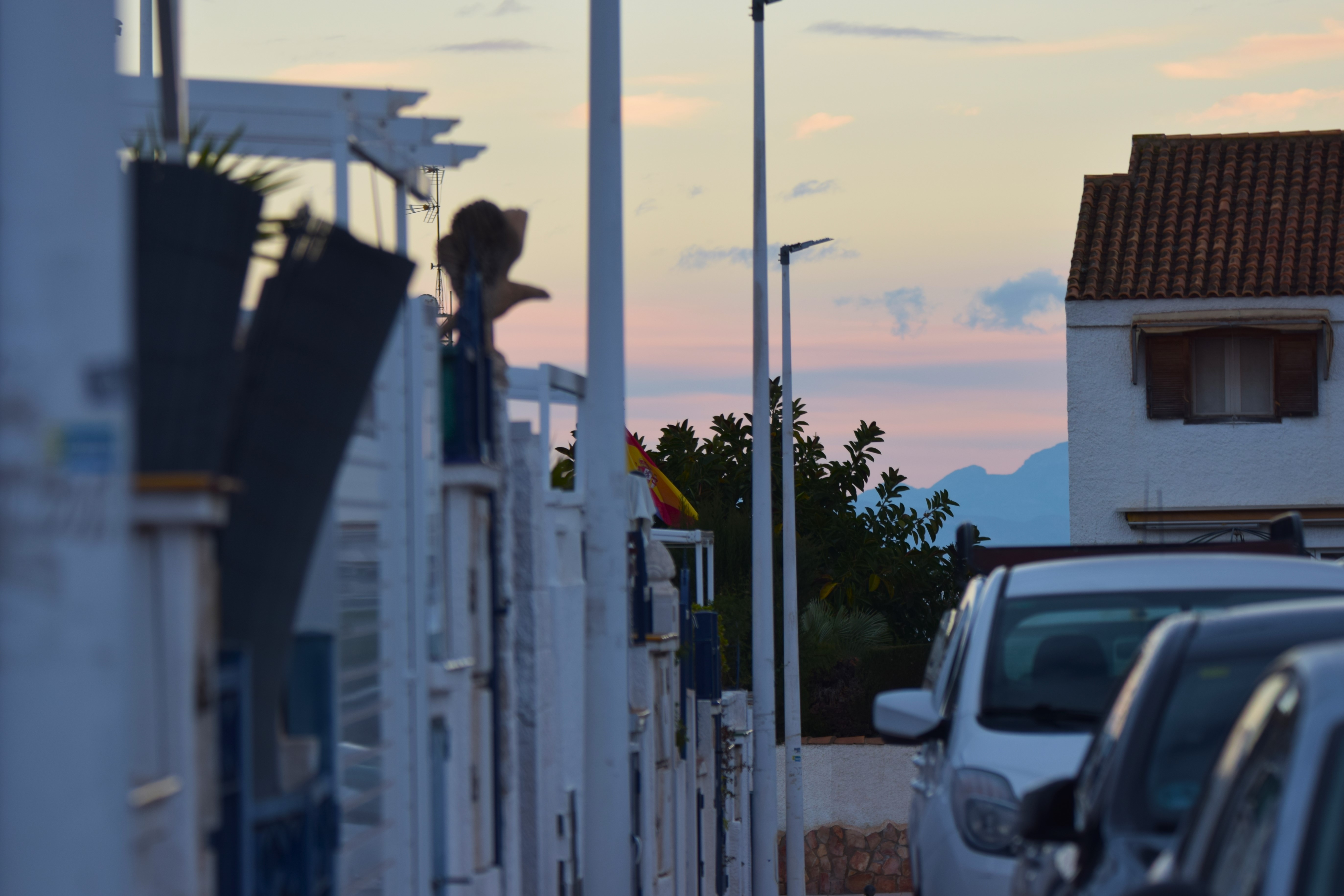 A Santa Pola street in the morning light.