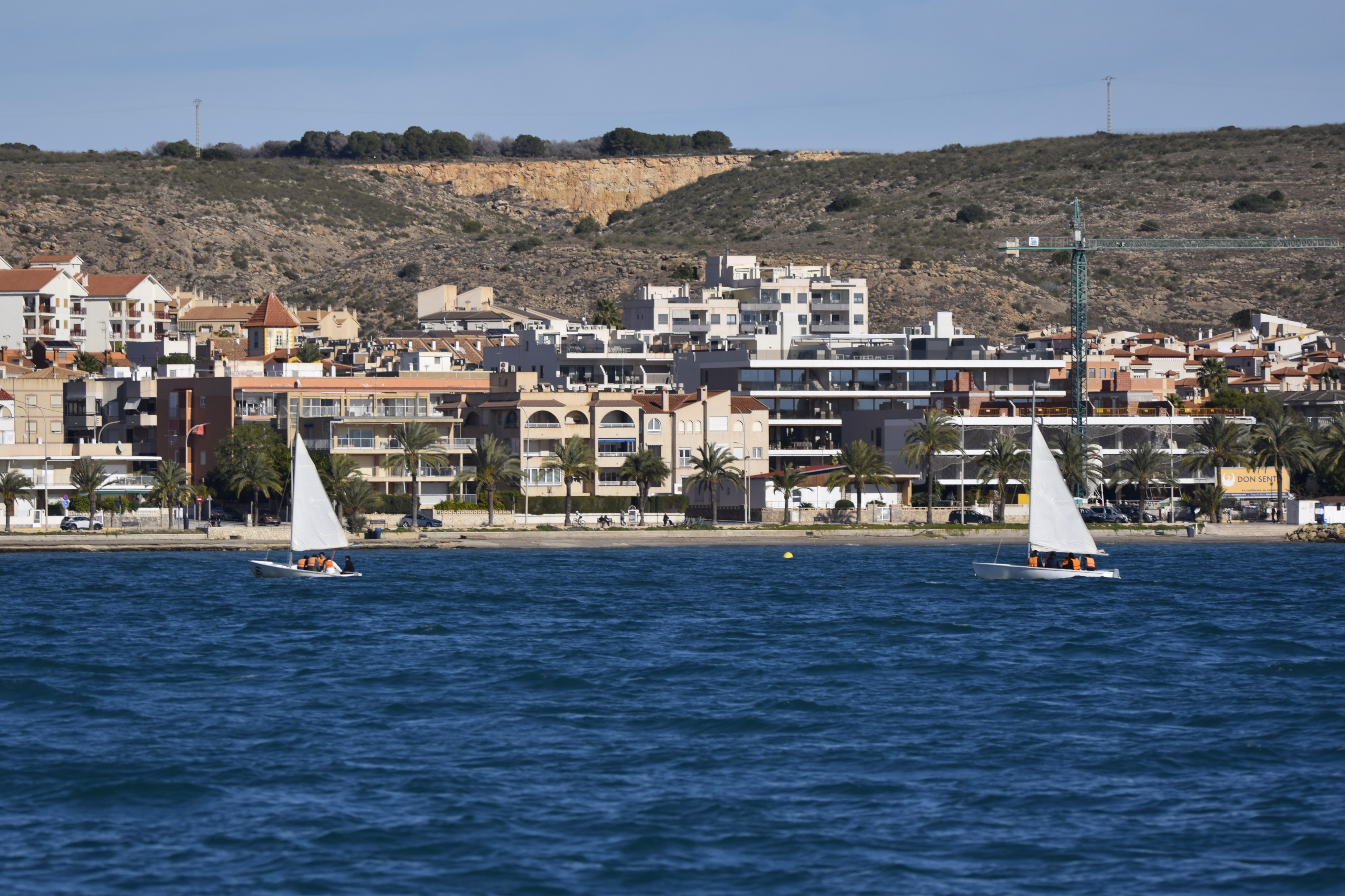 Alicante as viewed from the Water Taxi back from Tabarca.