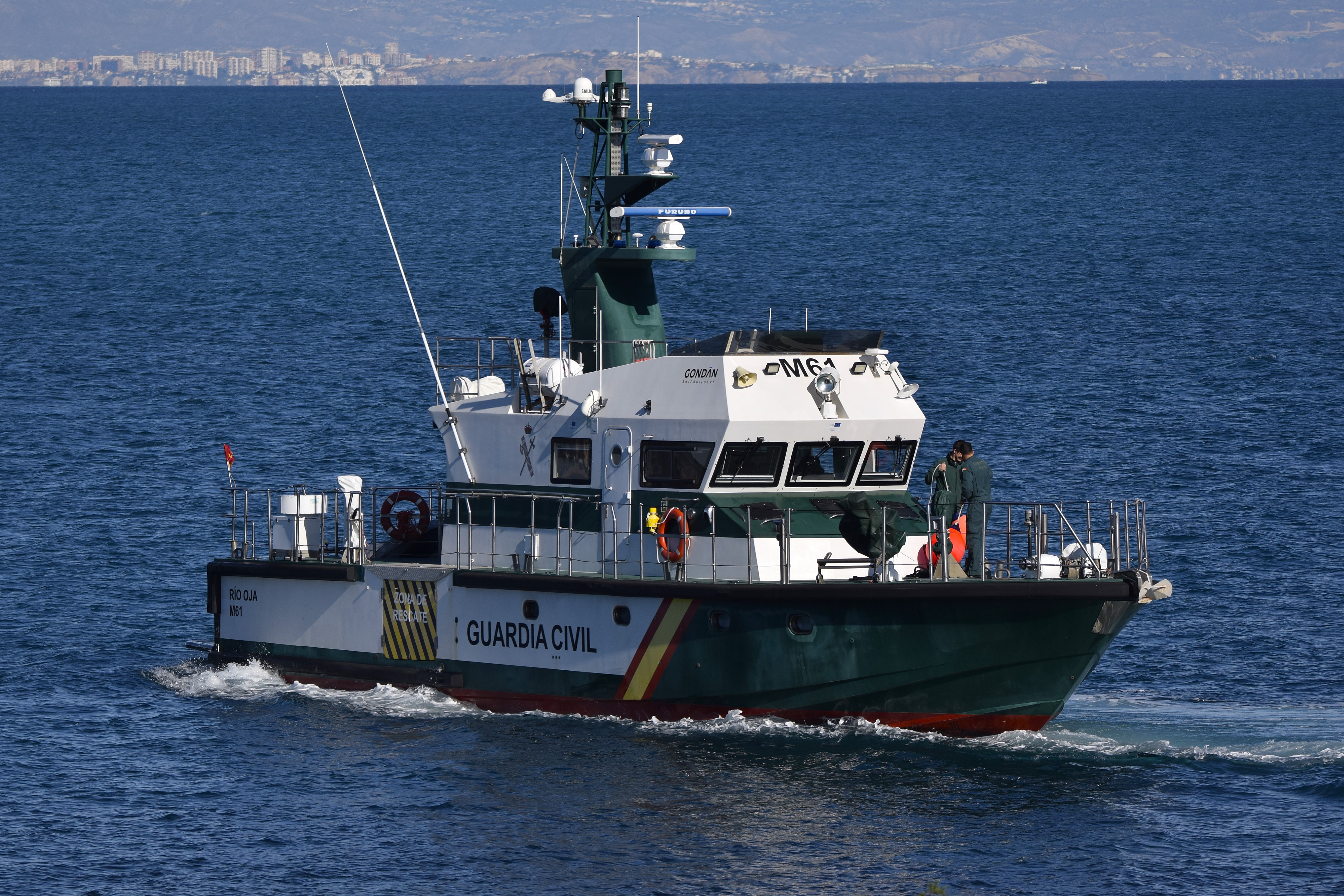 A boat belonging to the Guardia Civil.