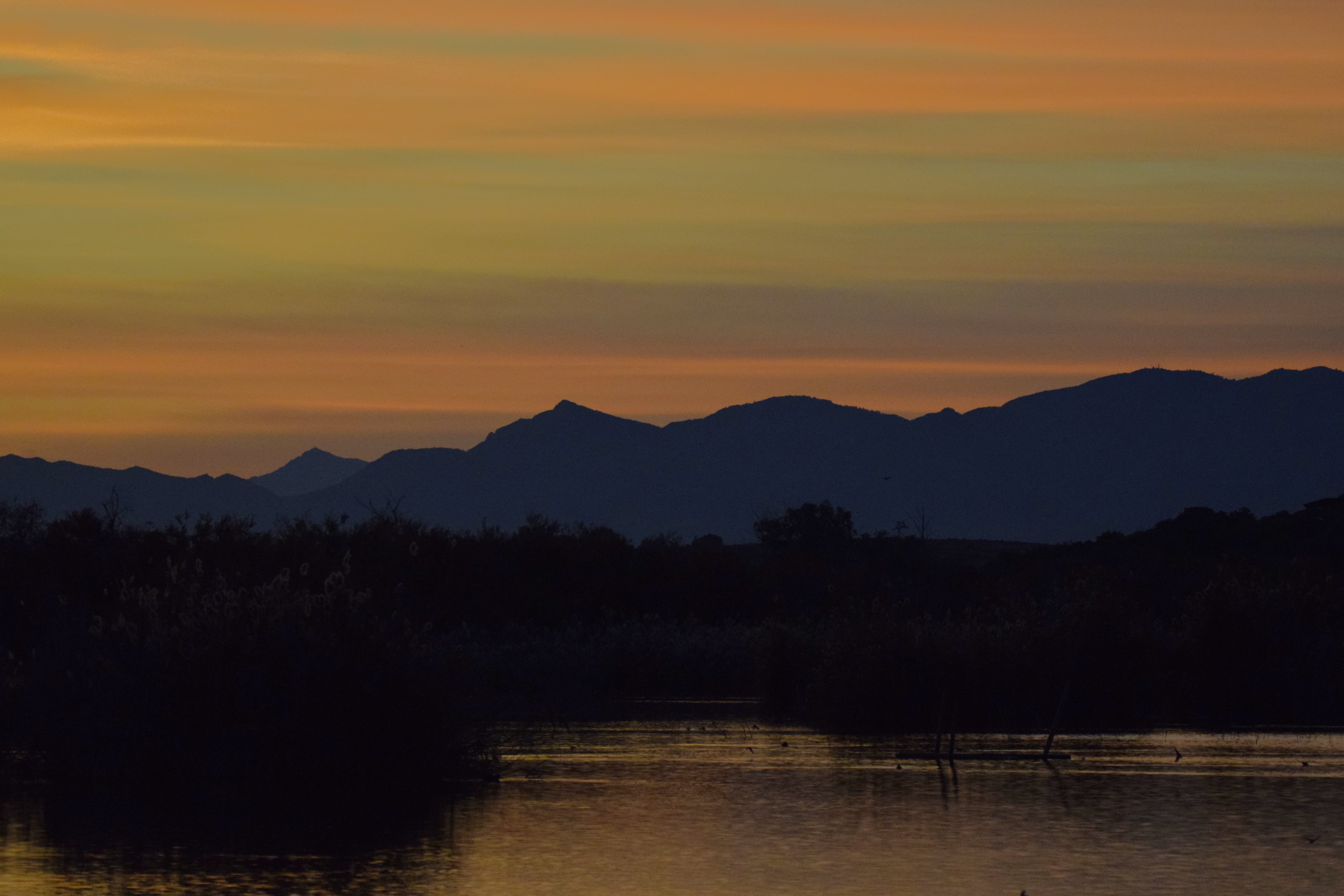 Views of the sunset at the Clot de Galvany.