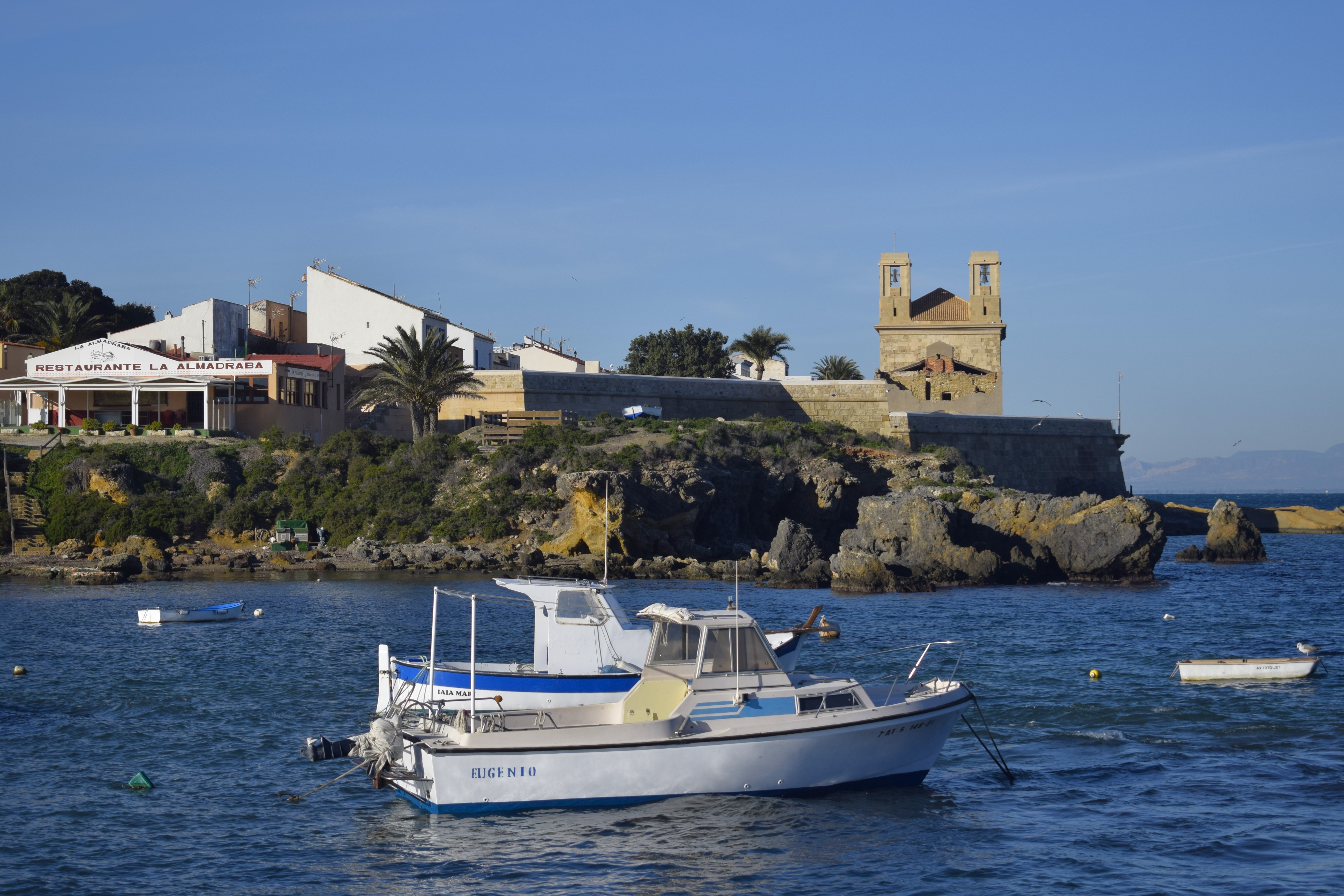 Views of the dock at Tabarca.