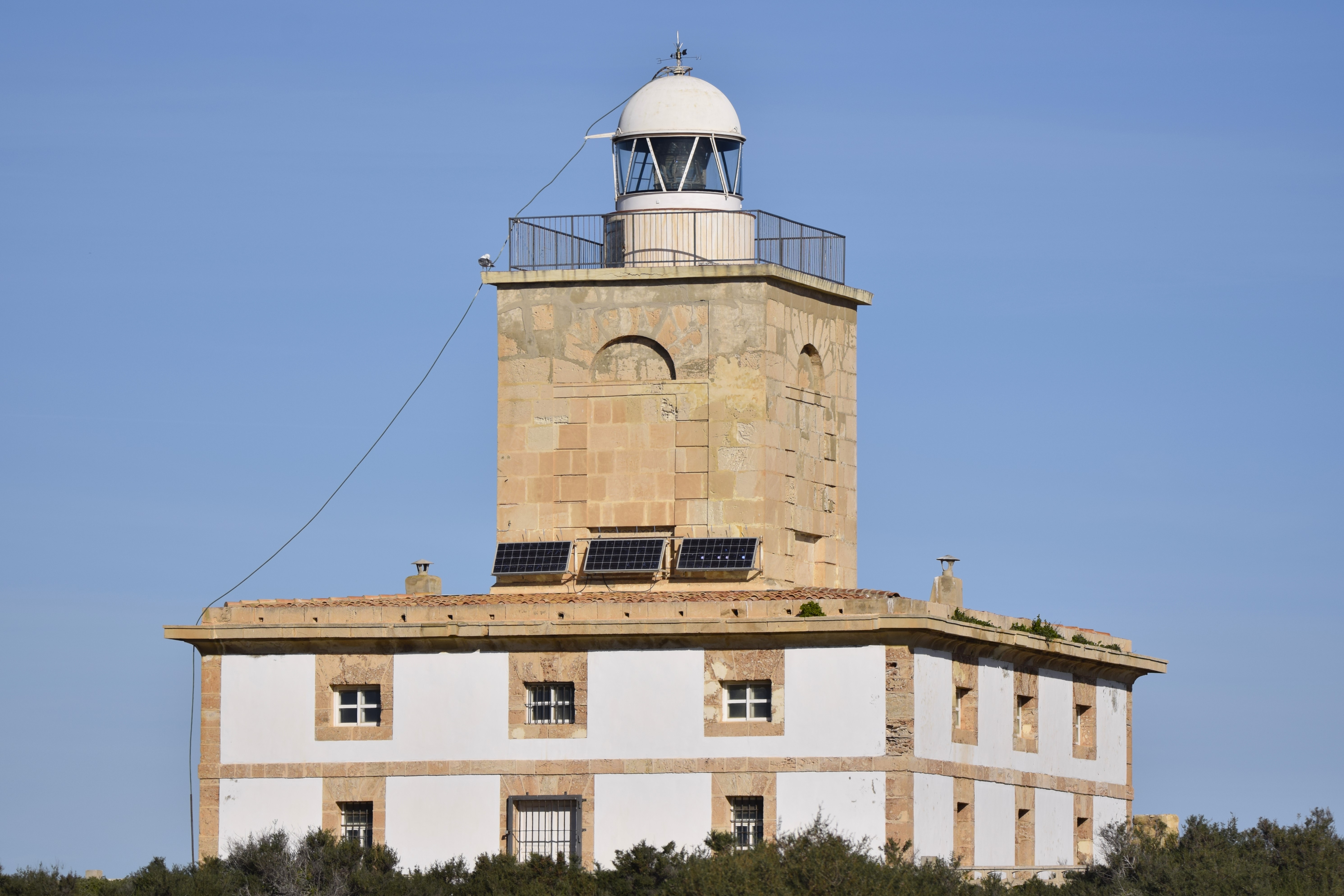Tabarca Lighthouse, as viewed much closer from the South.
