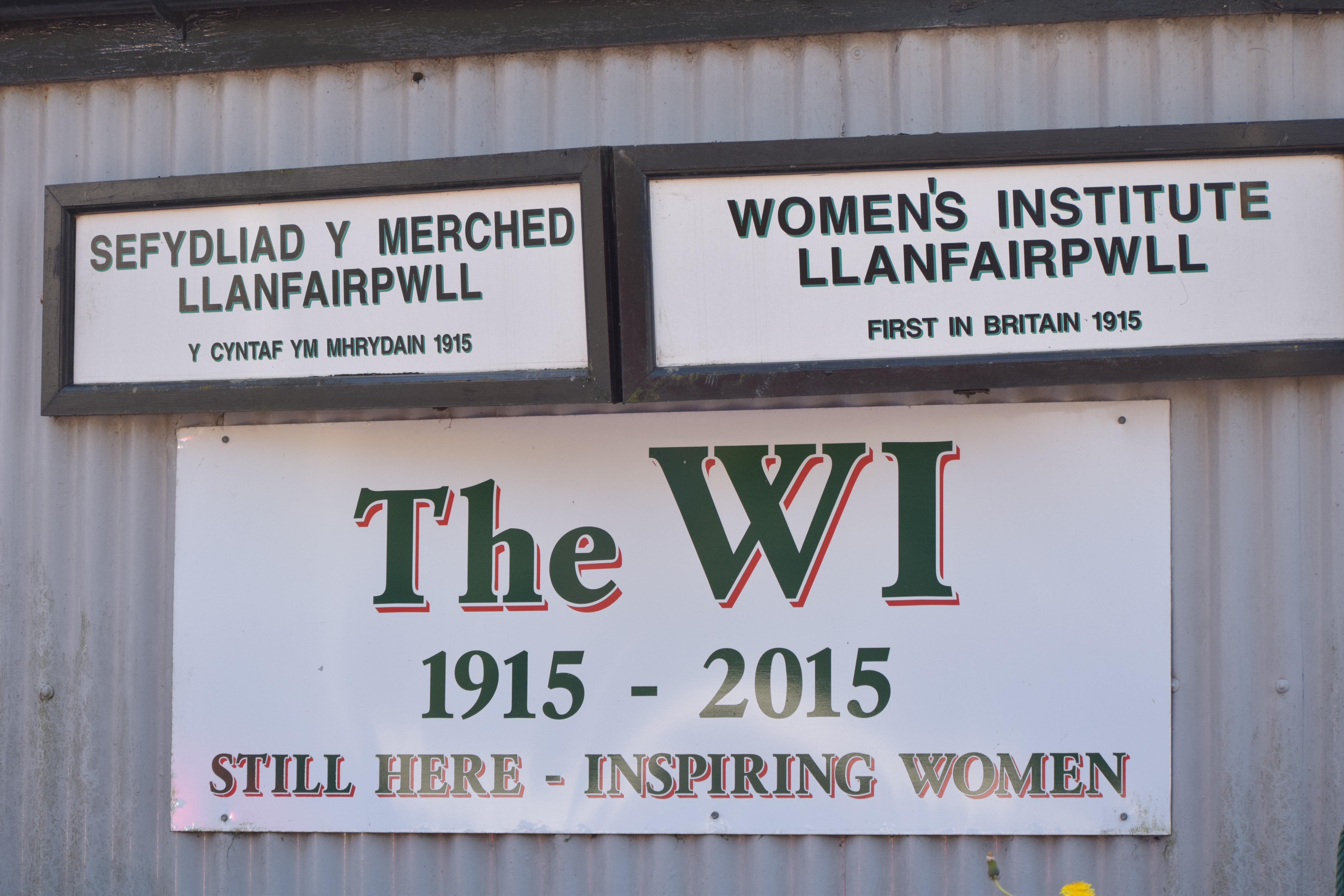 Women's Institute at Llanfairpwllgwyngyllgogerychwyrndrobwllllantysiliogogogoch