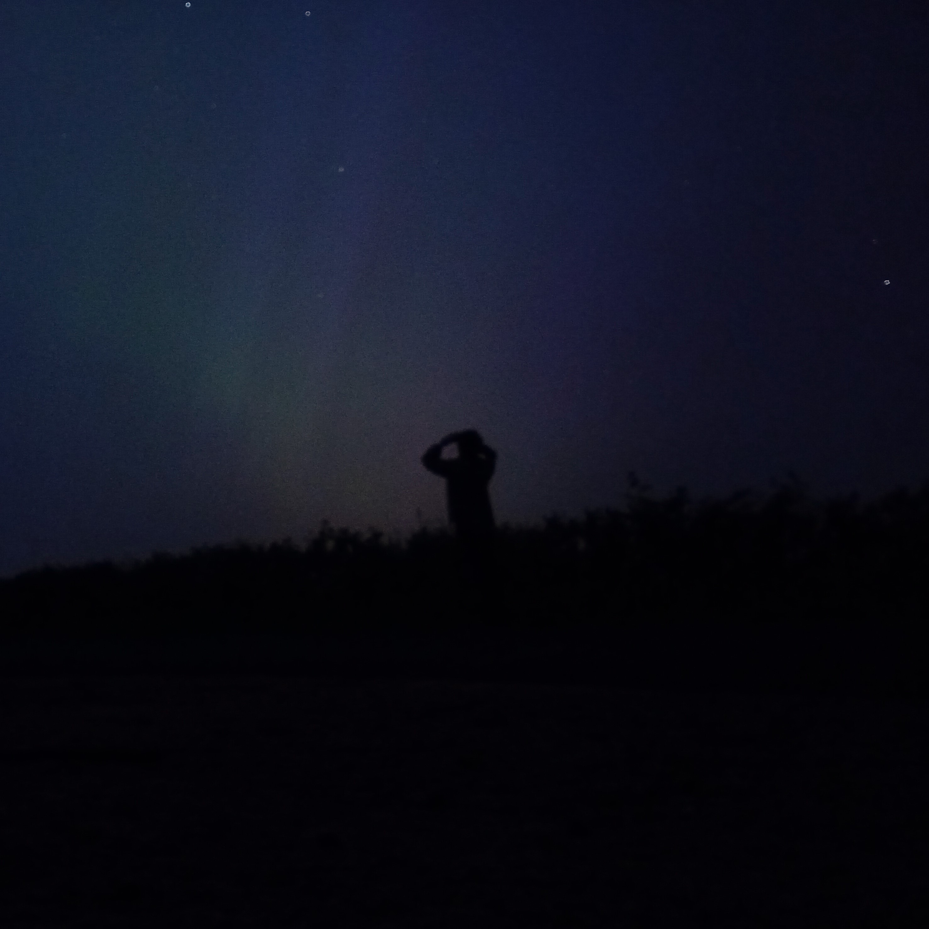 Image of John and the Aurora