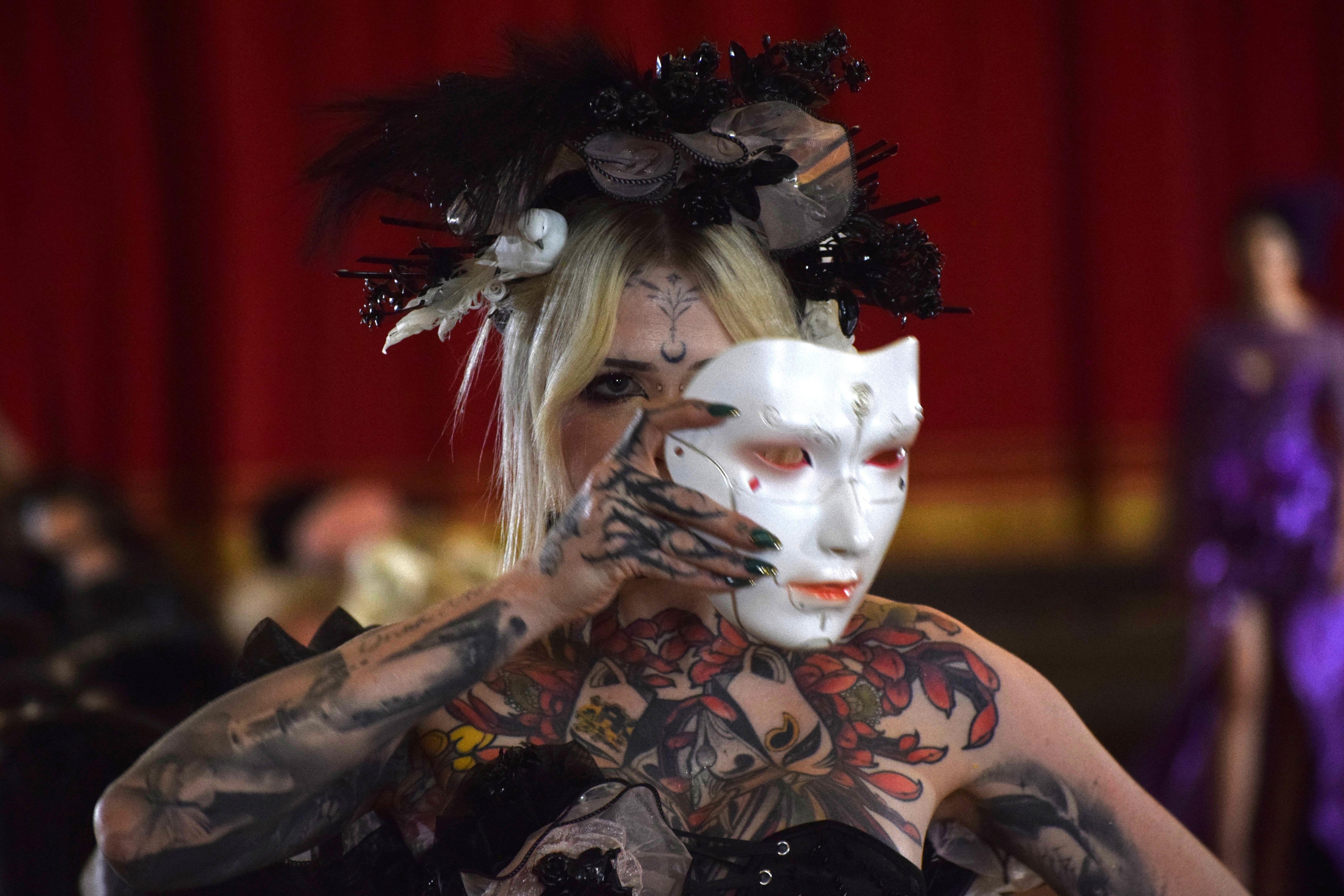 Model for the fashion designer Lina Denkova, London Fashion Week